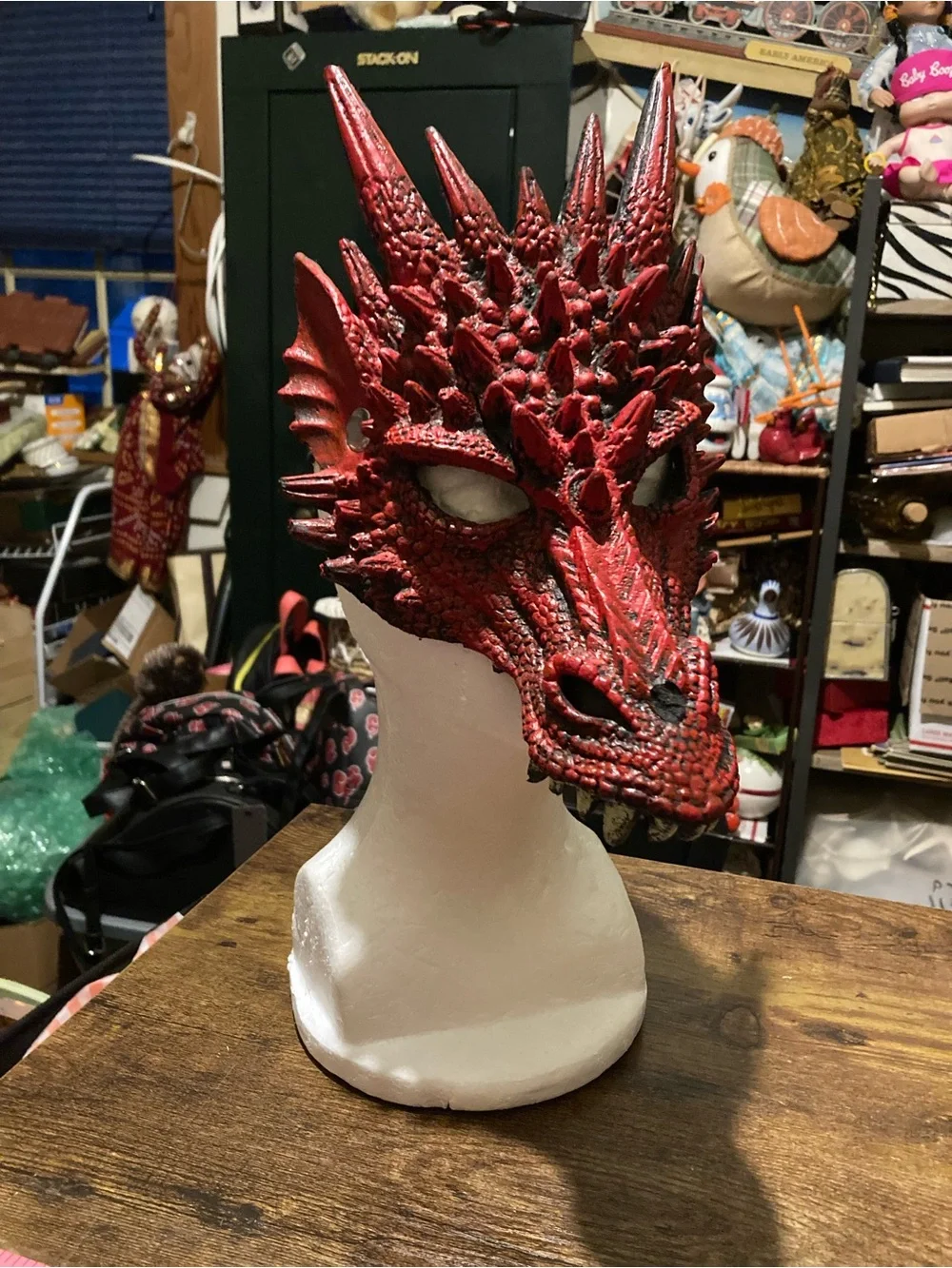 PU Foam 3D dragon mask